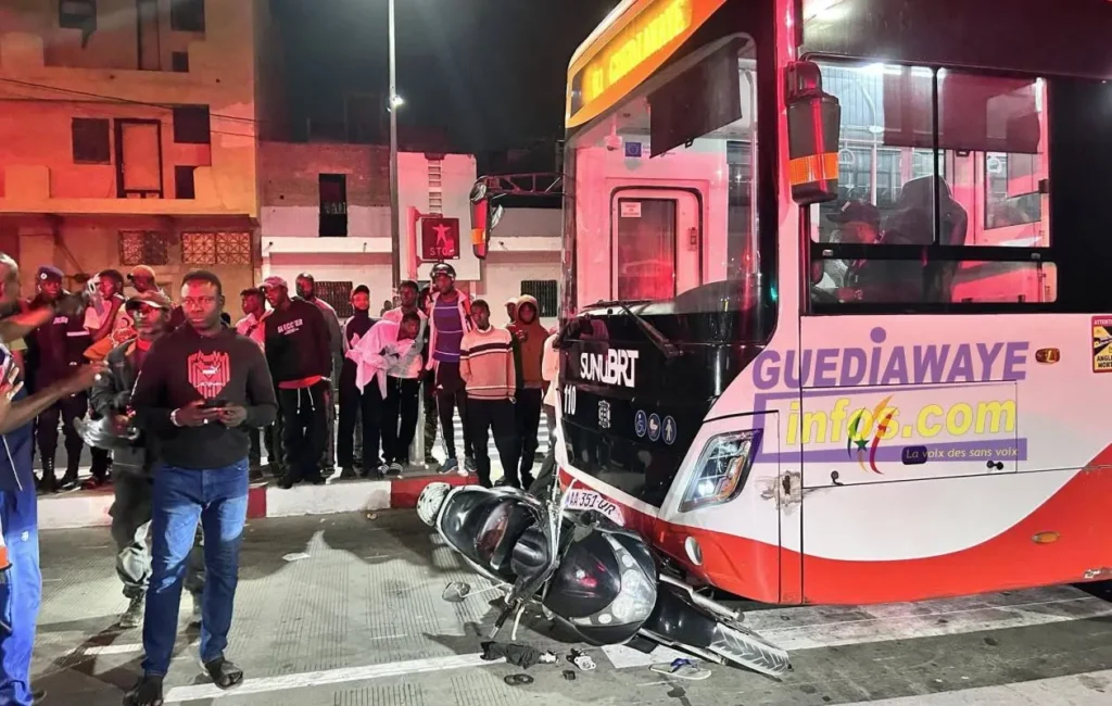 Accident sur le tracé du BRT à Guédiawaye et l’âge du motocycliste percuté
