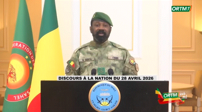 Assimi Goïta s’adresse à la Nation après les offensives terroristes contre le Mali (vidéo)
