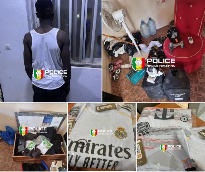 Un suspect arrêté après un vol à l’arraché ; un arsenal de cambriolage et des objets volés saisis chez lui