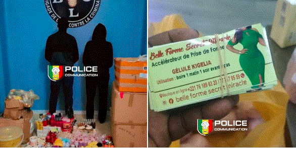 saisie de produits esthétiques dangereux pour augmentation fessière, amaigrissement…