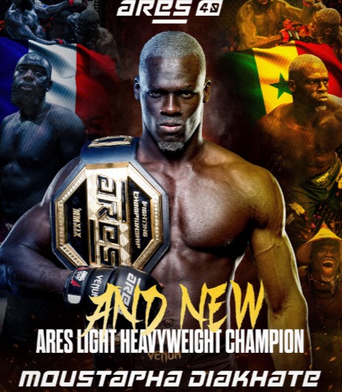 Le sénégalais Moustapha Diakhaté sacré champion des Light Heavyweights à l’ARES 40 (Vidéo)