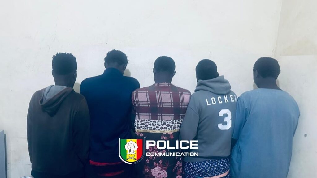 05 personnes interpellées pour actes contre-nature et mise en danger de la vie d’autrui