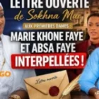 Lettre ouverte de Sokhna Maï Mbacké : Marie Khone Faye et Absa Faye interpellées !