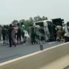 Un « Ndiaga Ndiaye » se renverse sur l’autoroute à péage, les images du choc spectaculaire (vidéo)
