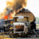 des passagers évacués avant l’incendie de plusieurs bus pour Bamako