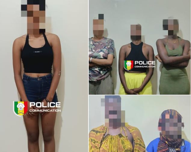 six femmes arrêtées pour prostitution clandestine par la police des Parcelles assainies