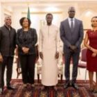 Diomaye Faye échange avec la directrice de NBA Africa