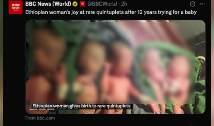 Après 12 ans d’attente, une femme donne naissance à des quintuplés