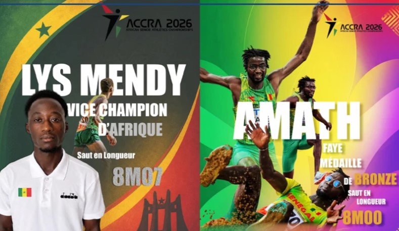 Lys Mendy et Amath Faye offrent deux médailles au Sénégal