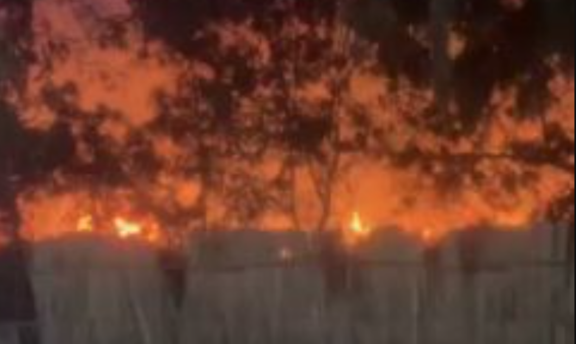 incendie au lac des Maristes