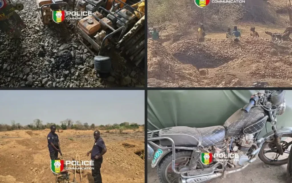les orpailleurs clandestins en fuite vers le Mali