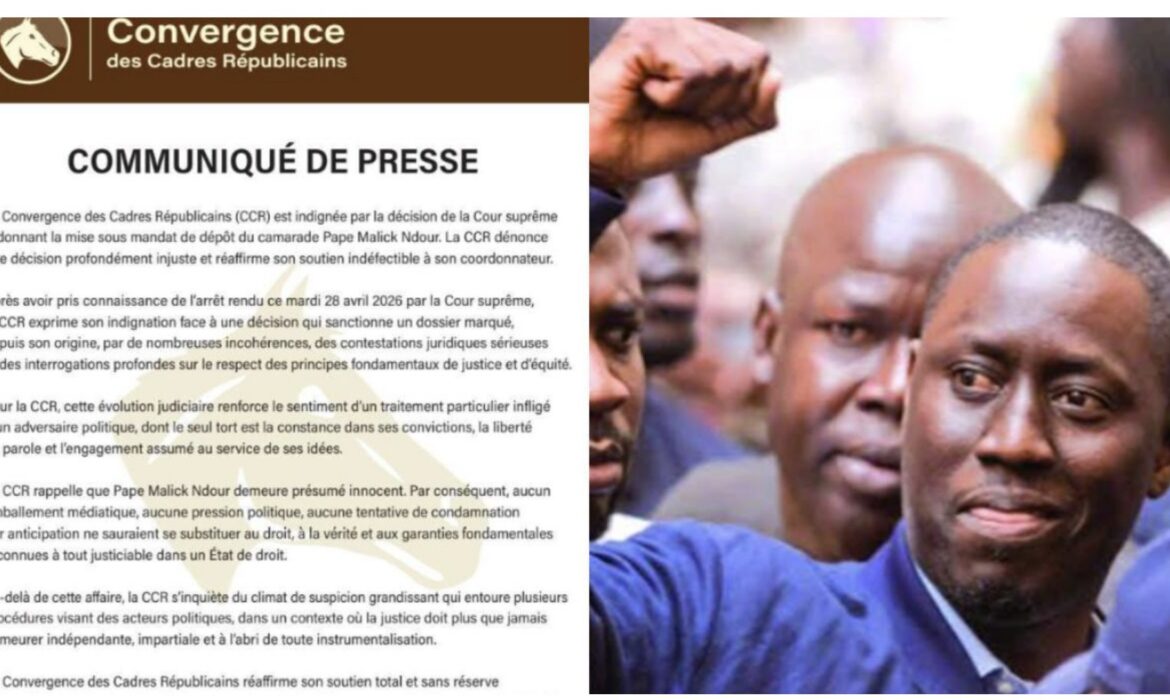 Pape Malick Ndour à Rebeuss : la CCR dénonce une procédure politique