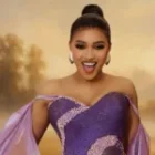 Tenue violette, sourire et présence remarquée : Racky Aidara refait parler sur les réseaux