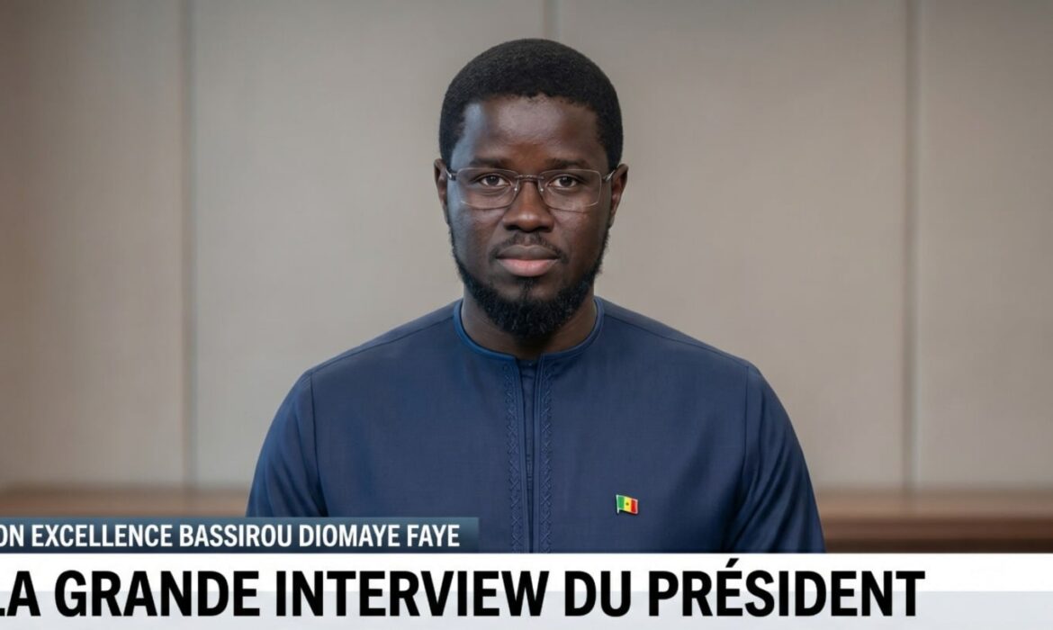 Suivez la grande interview du président Bassirou Diomaye Faye au Palais